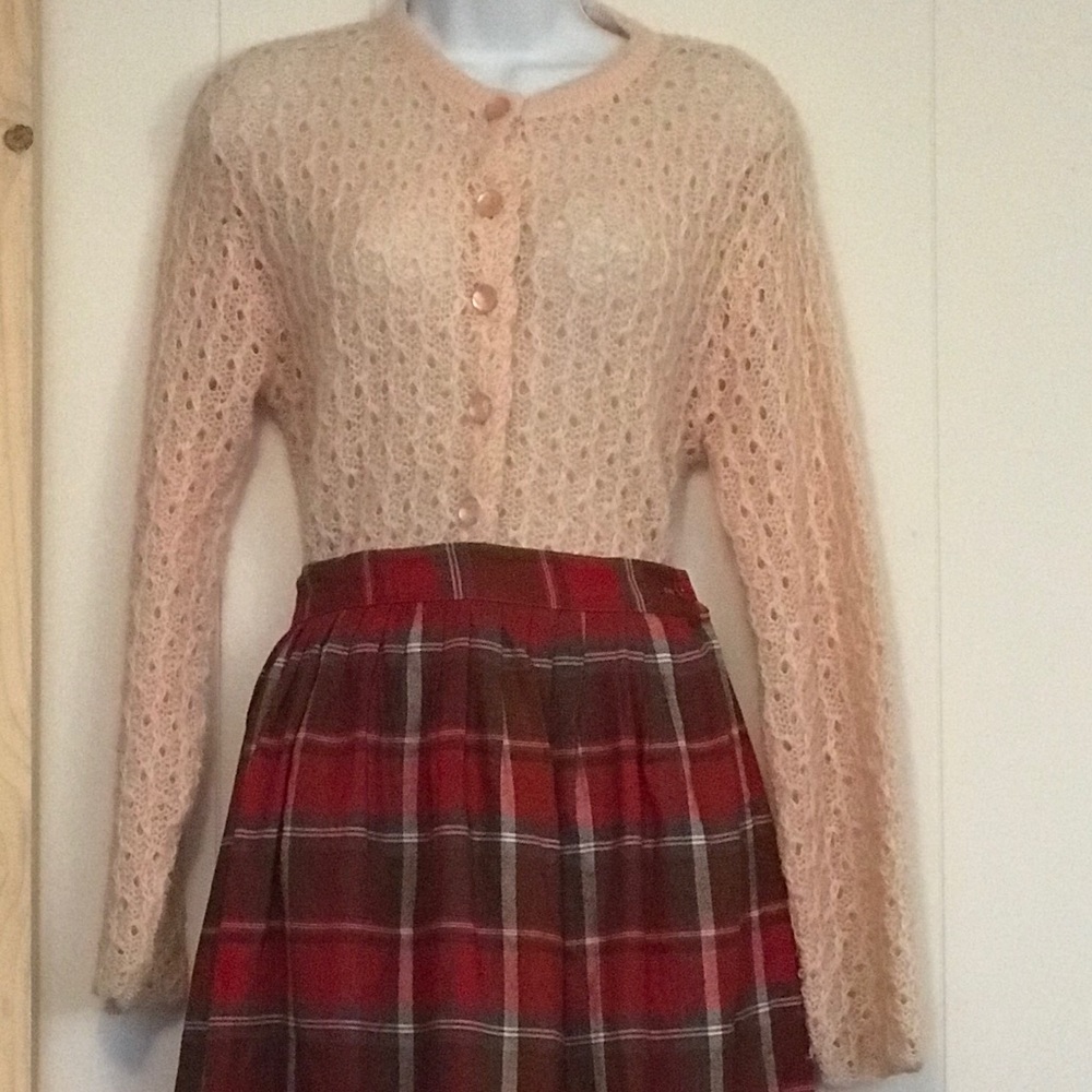 Vintage Powder Pink Cardigan